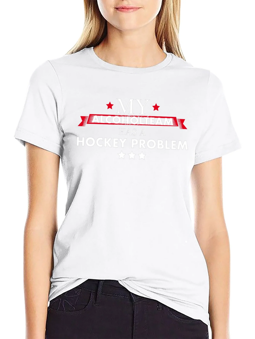 My Alcohol Team Has a Hockey Problem T-Shirt product image 8