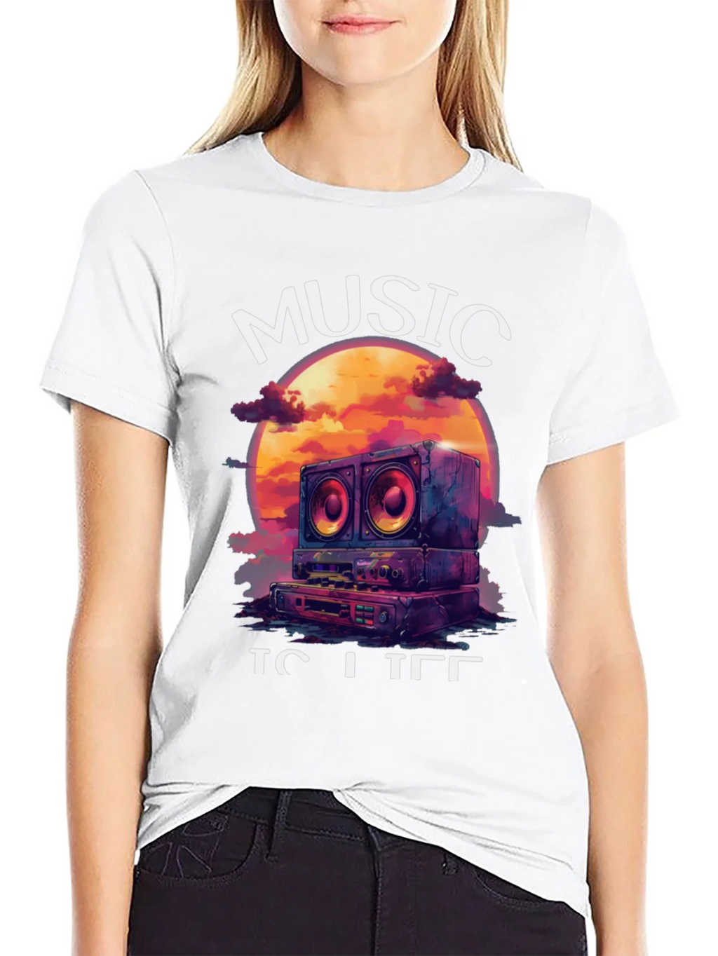 Music is Life Graphic Tee product image 3