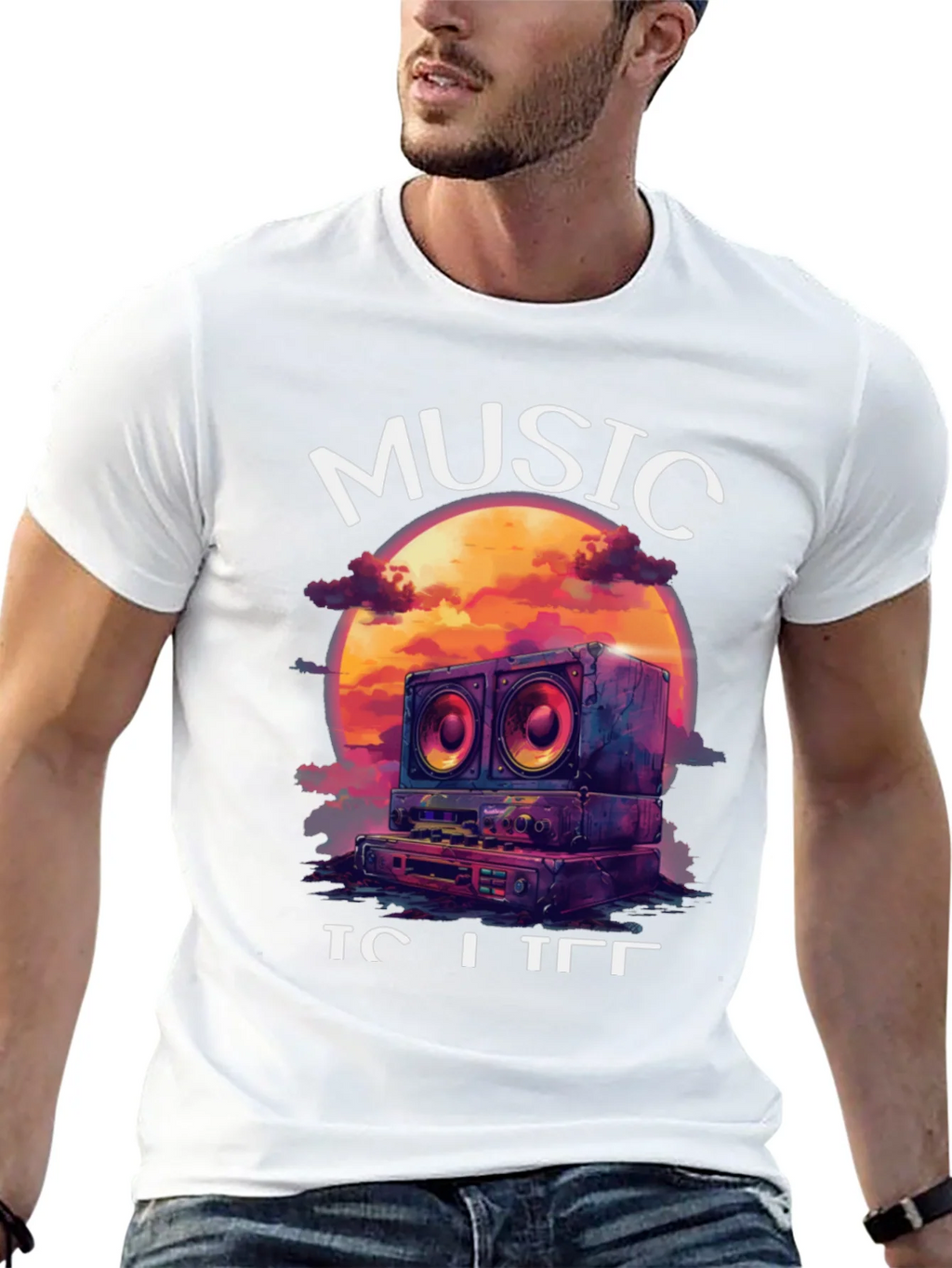 Music is Life Graphic Tee product image 6