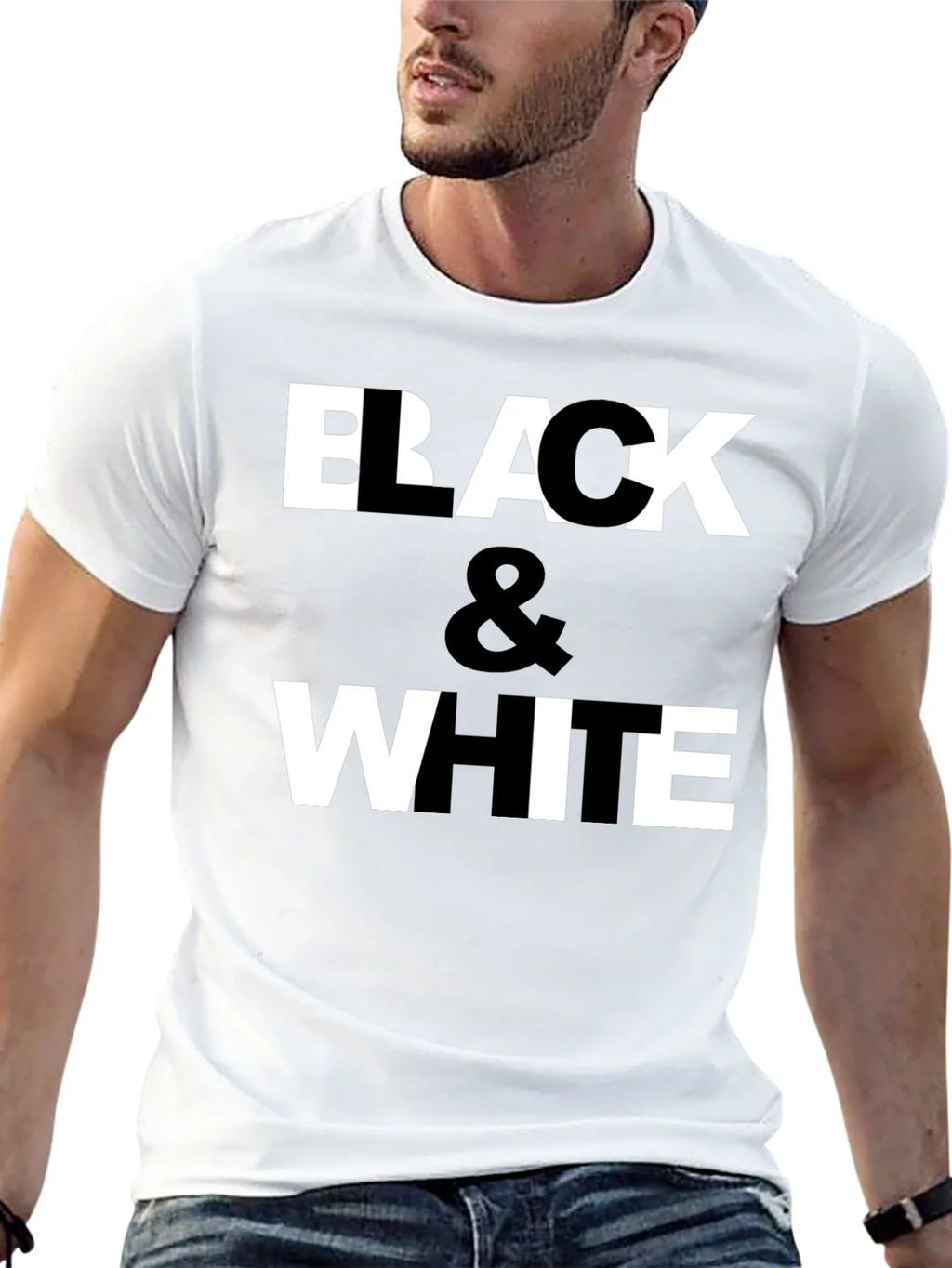 Black & White Graphic Print T-Shirt product image 12