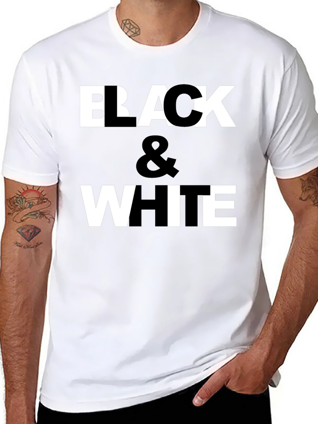 Black & White Graphic Print T-Shirt product image 7