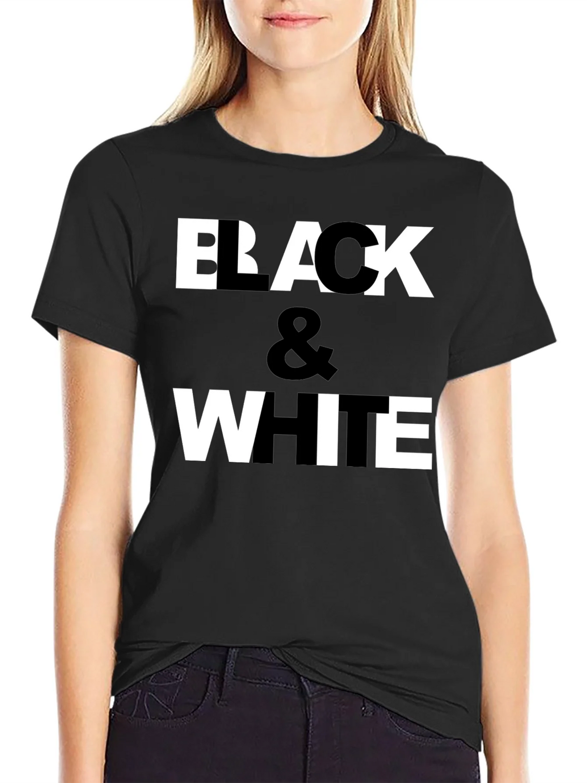 Black & White Graphic Print T-Shirt product image 2