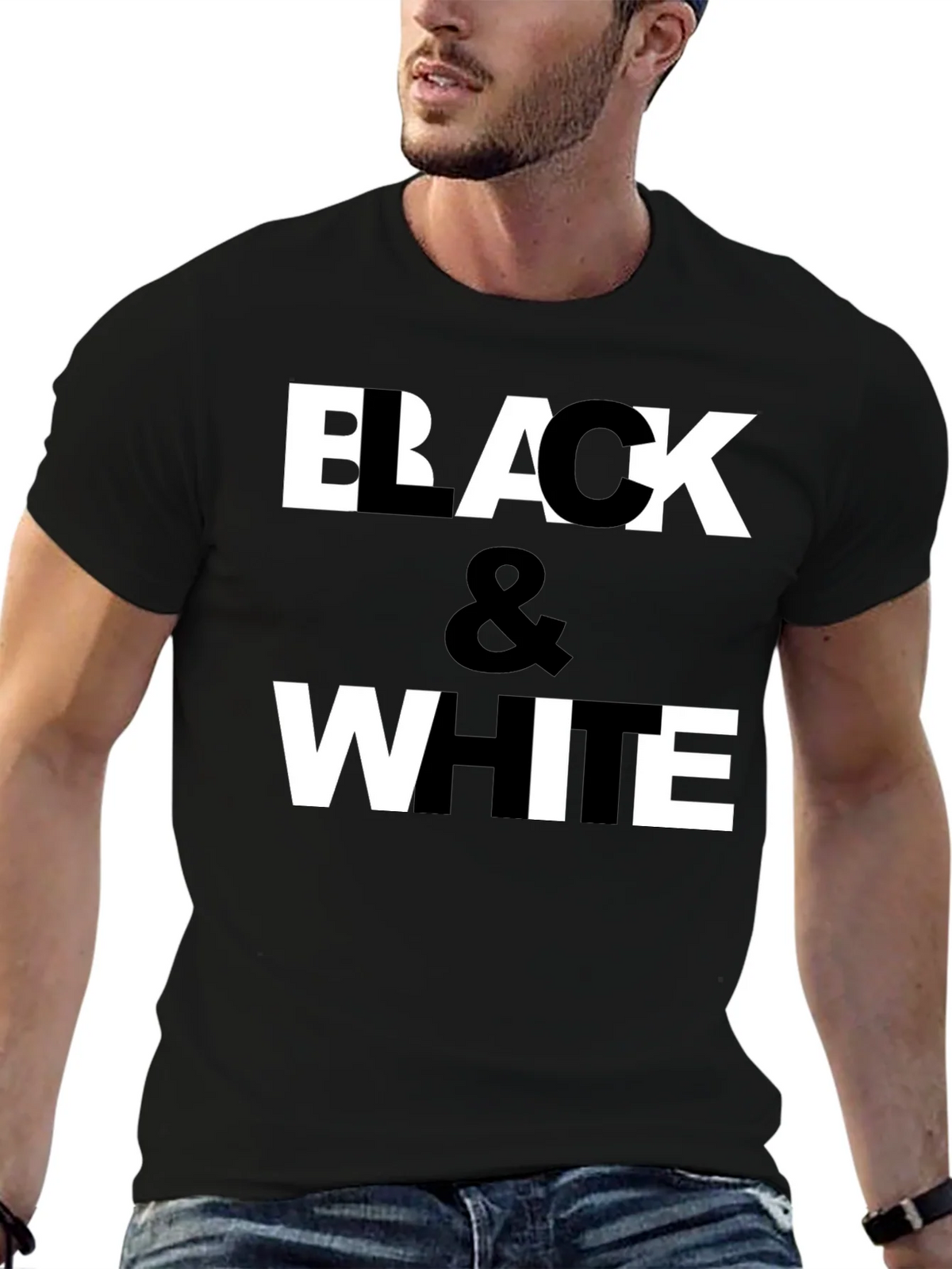 Black & White Graphic Print T-Shirt product image 6
