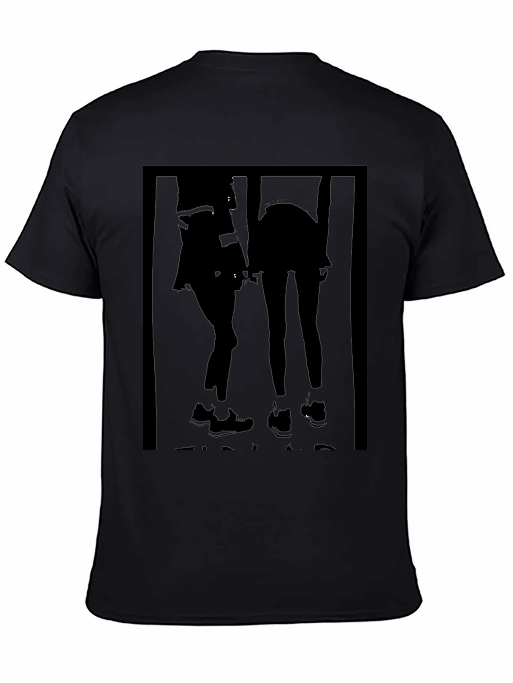 Black Graphic Tee - Silhouette Duo product image 3