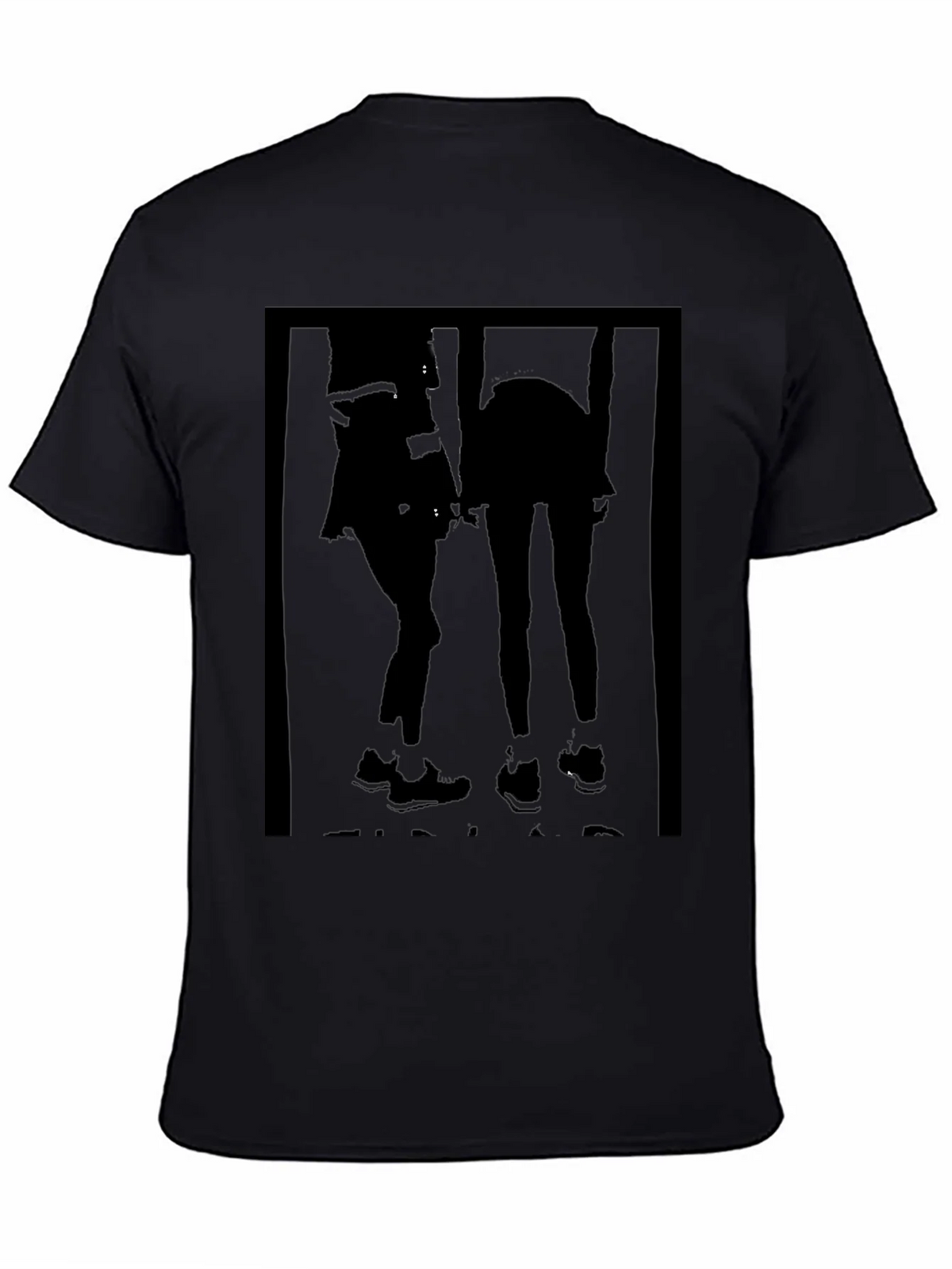 Black Graphic Tee - Silhouette Duo product image 3