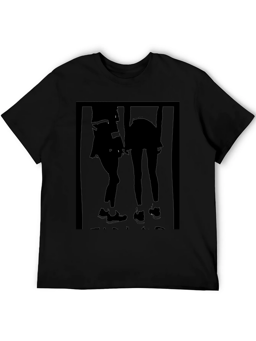 Black Graphic Tee - Silhouette Duo product image 4