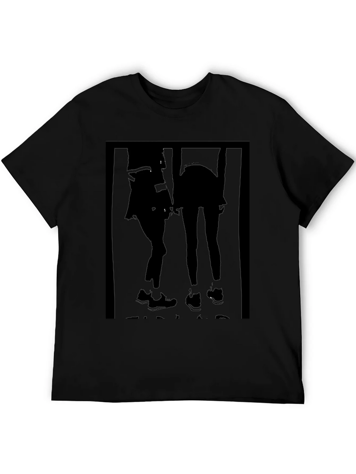Black Graphic Tee - Silhouette Duo product image 4