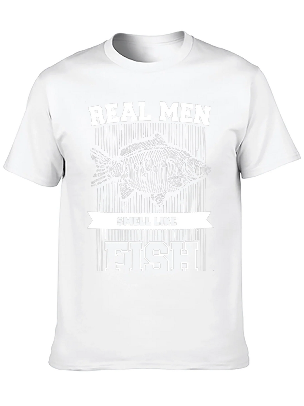 Real Men Smell Like Fish Graphic Tee product image 9