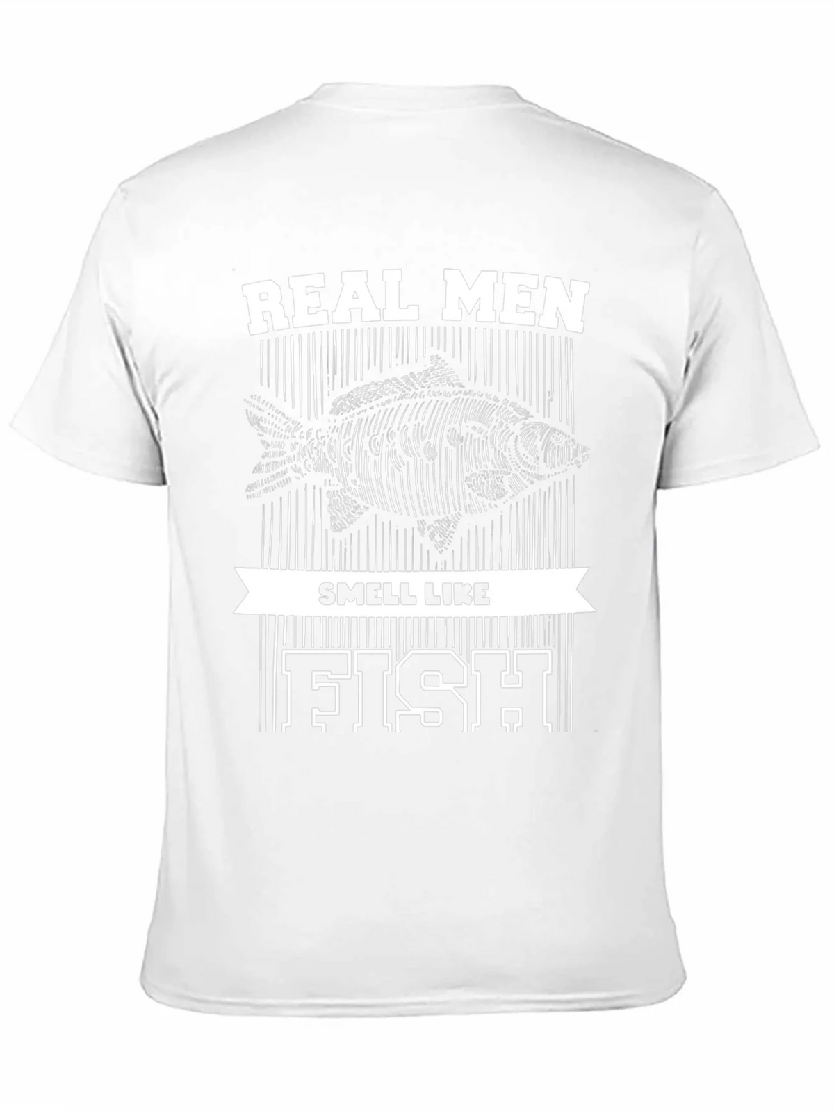 Real Men Smell Like Fish Graphic Tee product image 10