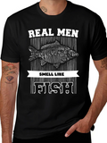 Real Men Smell Like Fish Graphic Tee product image 1