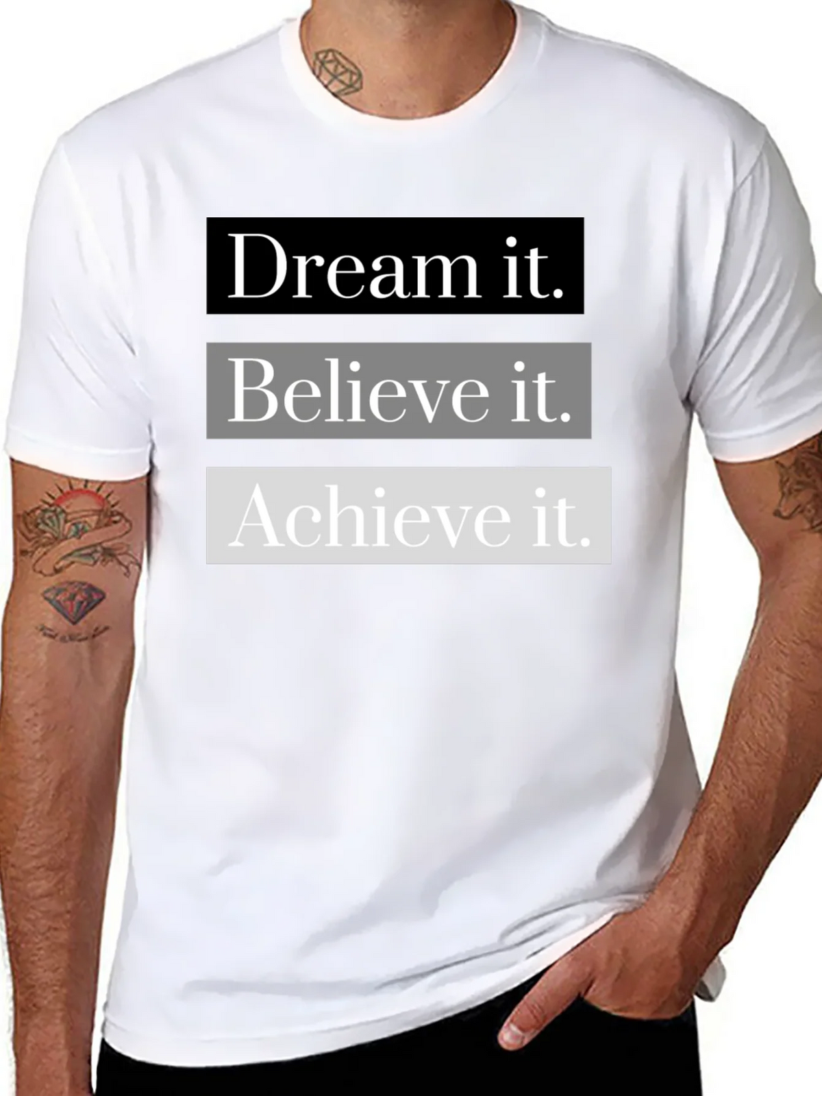 Dream Believe Achieve Graphic T-Shirt product image 7