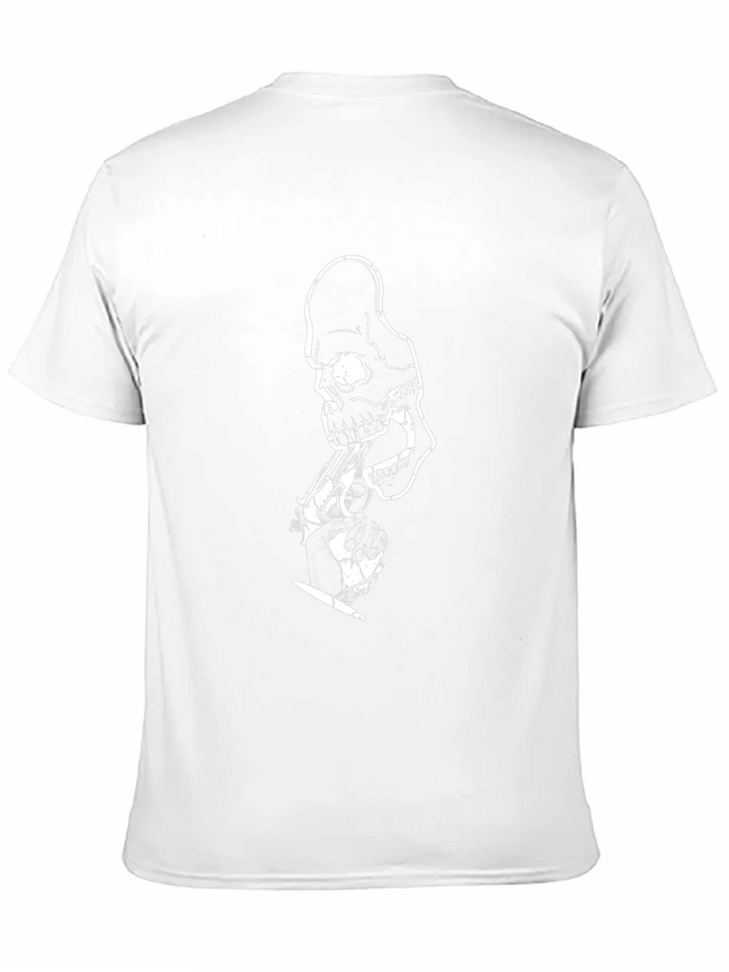 Skull & Roses Graphic Tee - Black Cotton Blend product image 4