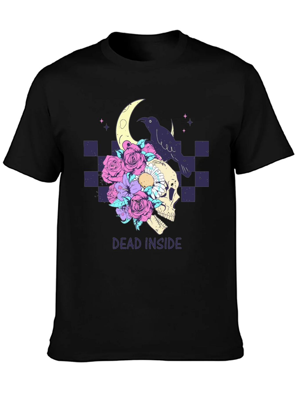 Dead Inside Raven Skull T-Shirt product image 3