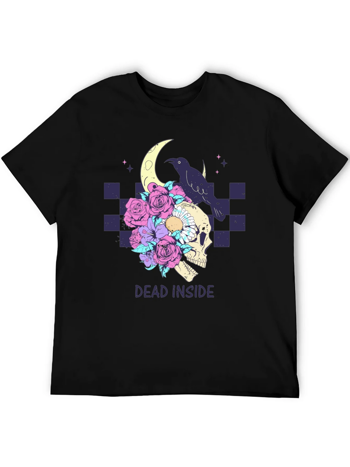 Dead Inside Raven Skull T-Shirt product image 5