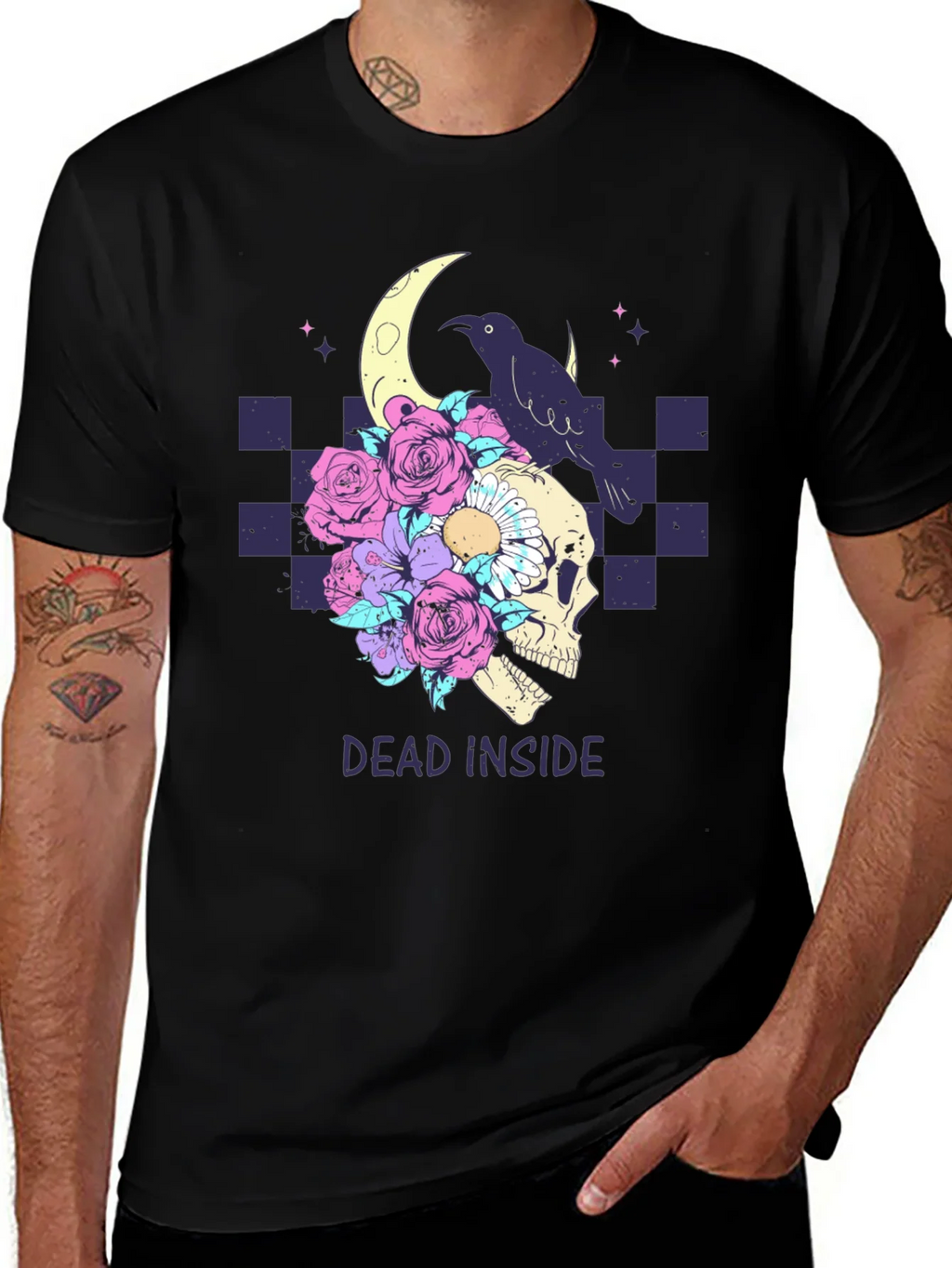 Dead Inside Raven Skull T-Shirt product image 1