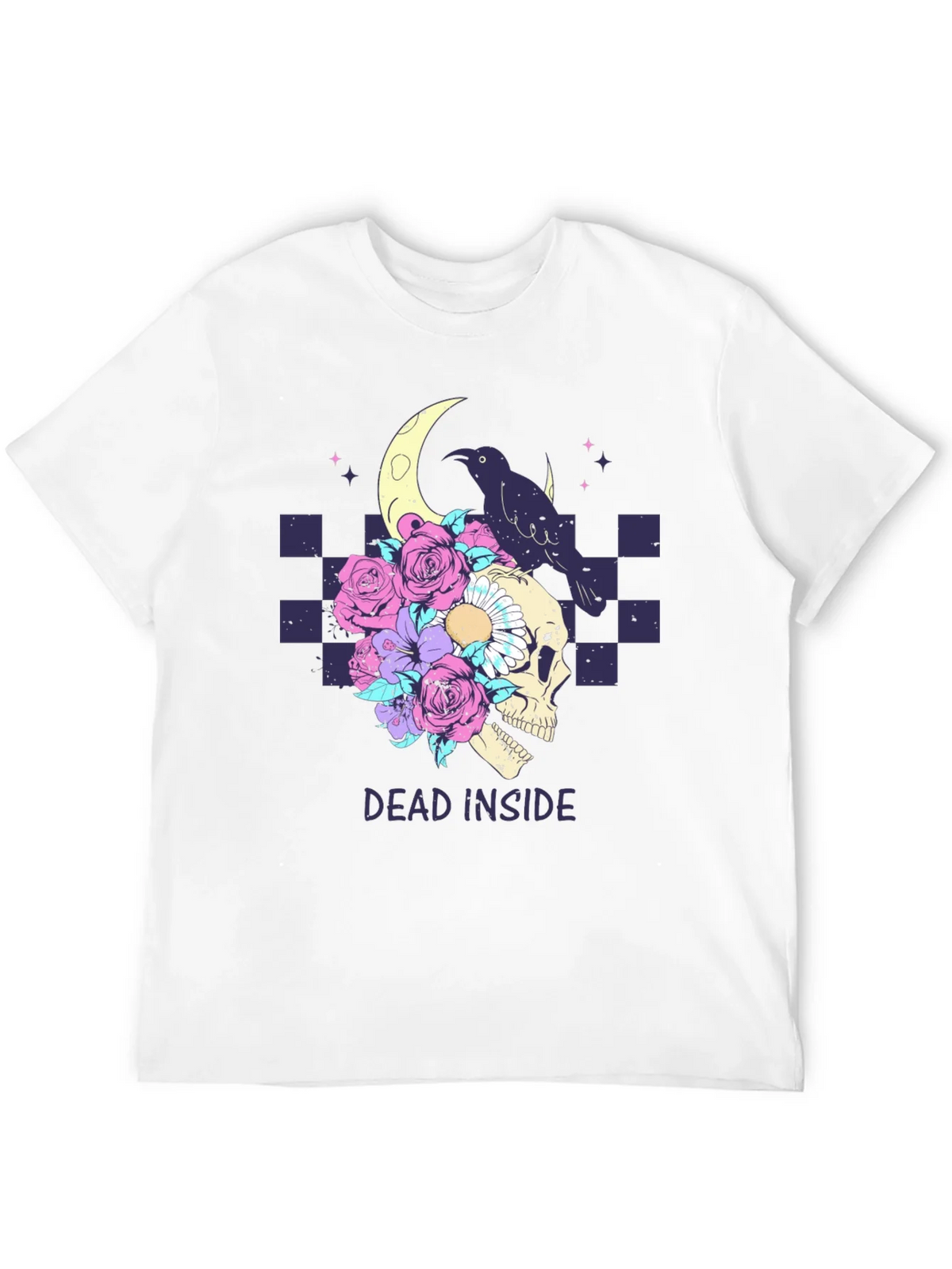 Dead Inside Raven Skull T-Shirt product image 11