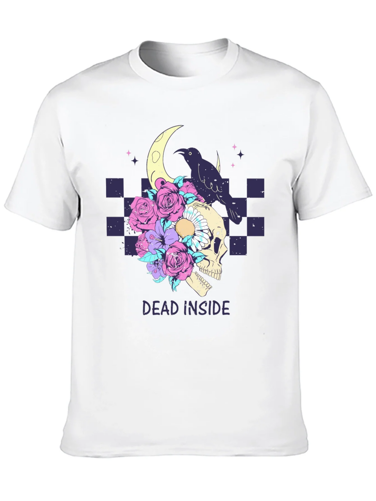 Dead Inside Raven Skull T-Shirt product image 9