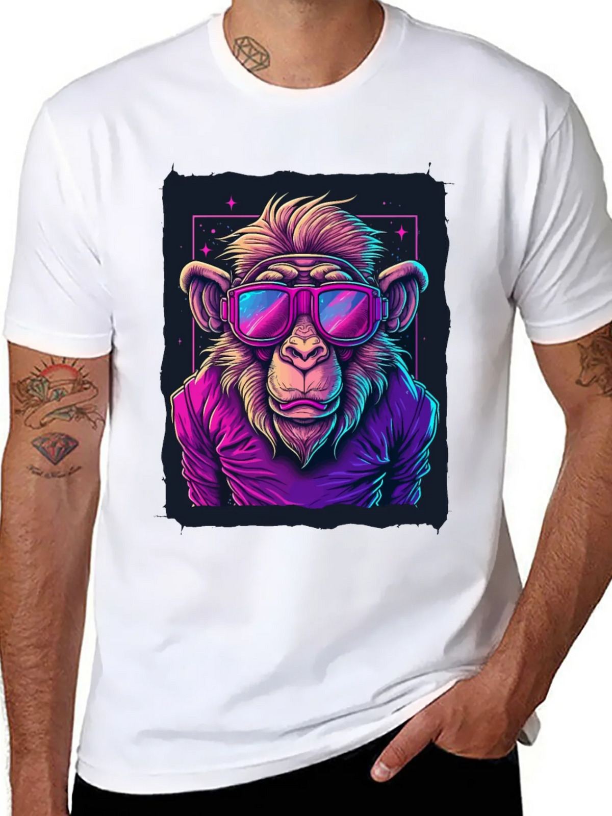 Cool Monkey Graphic Tee - Retro Style product image 7