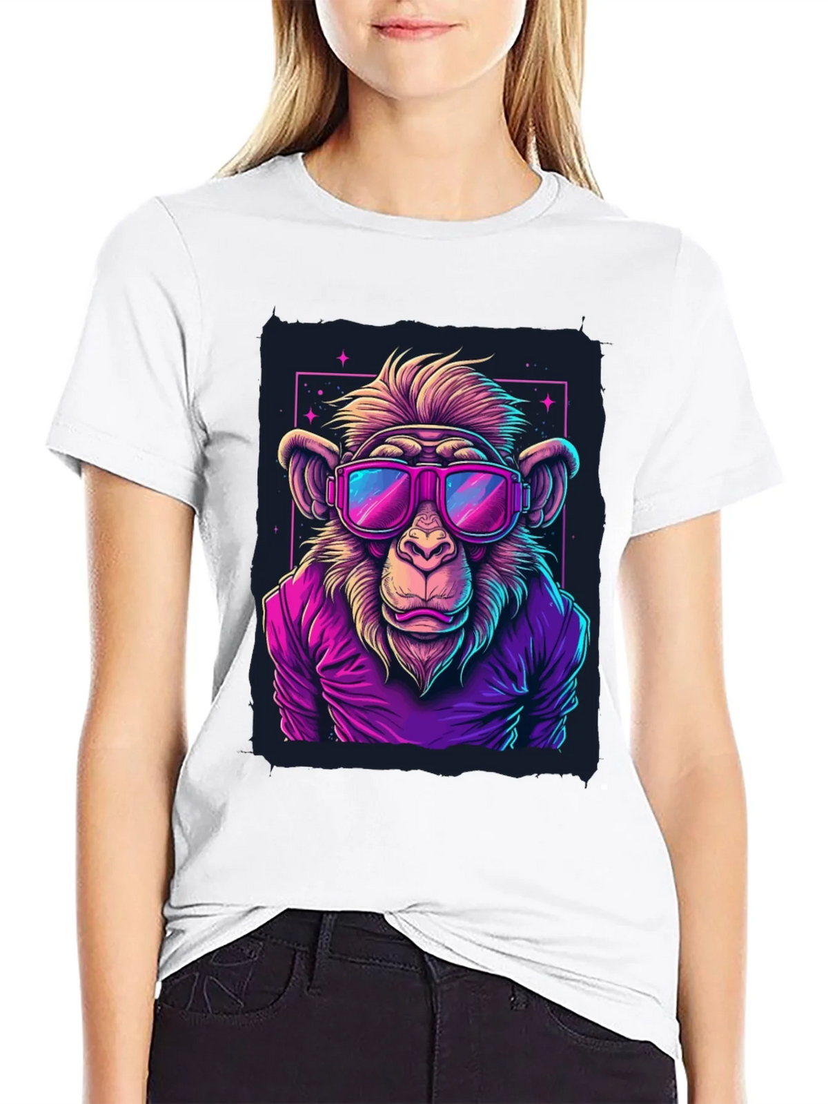 Cool Monkey Graphic Tee - Retro Style product image 8