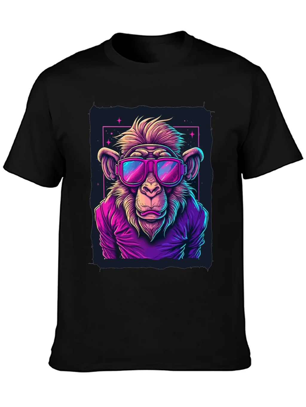 Cool Monkey Graphic Tee - Retro Style product image 3