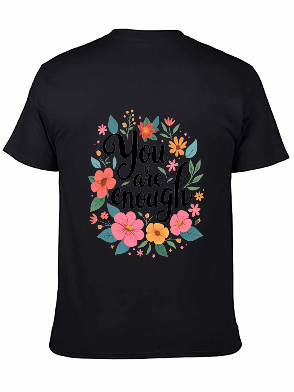 Floral You Are Enough Graphic Tee product image 4