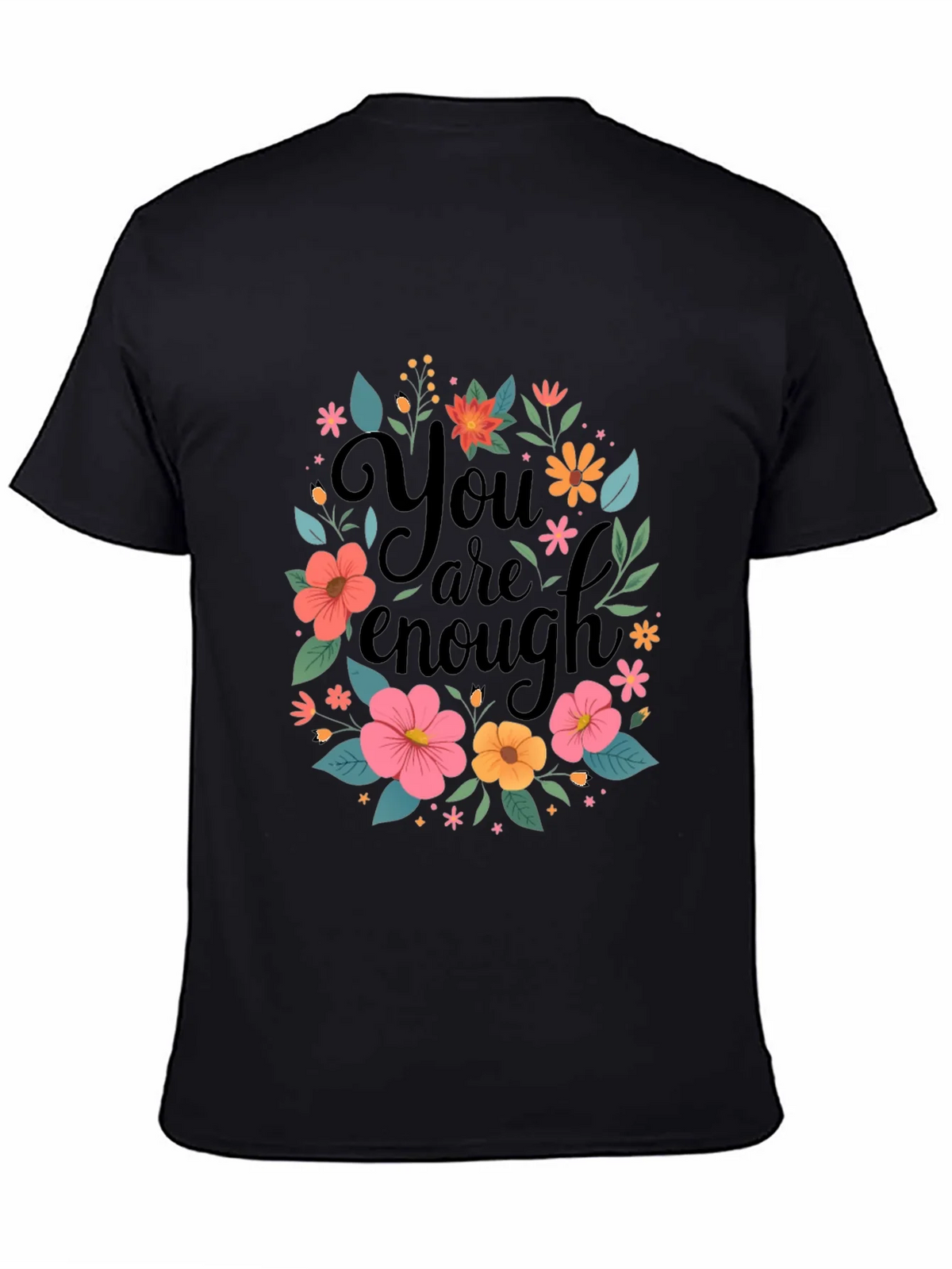 Floral You Are Enough Graphic Tee product image 4
