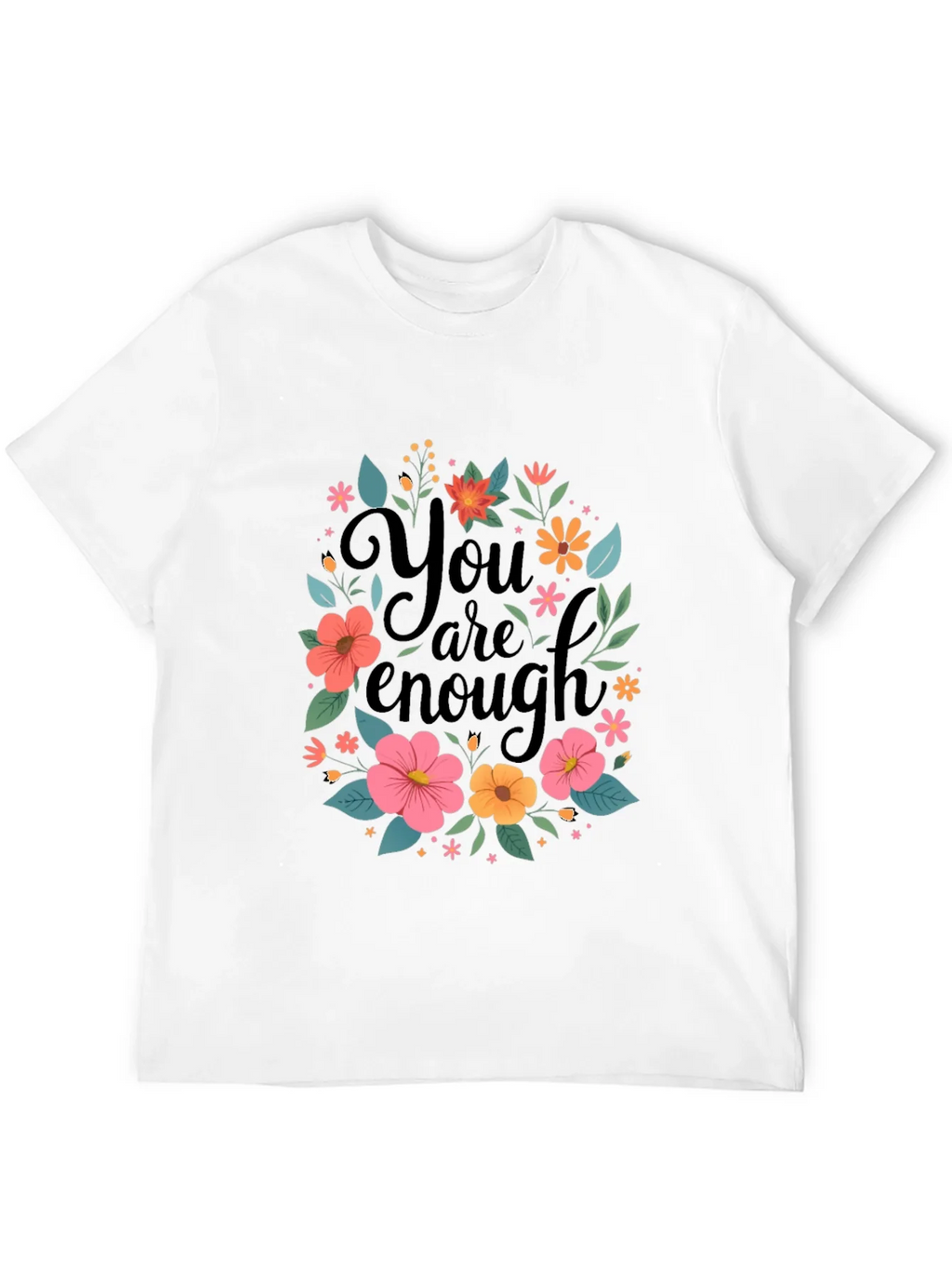 Floral You Are Enough Graphic Tee product image 11
