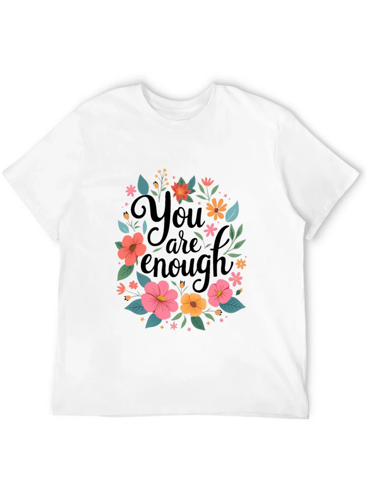 Floral You Are Enough Graphic Tee product image 11