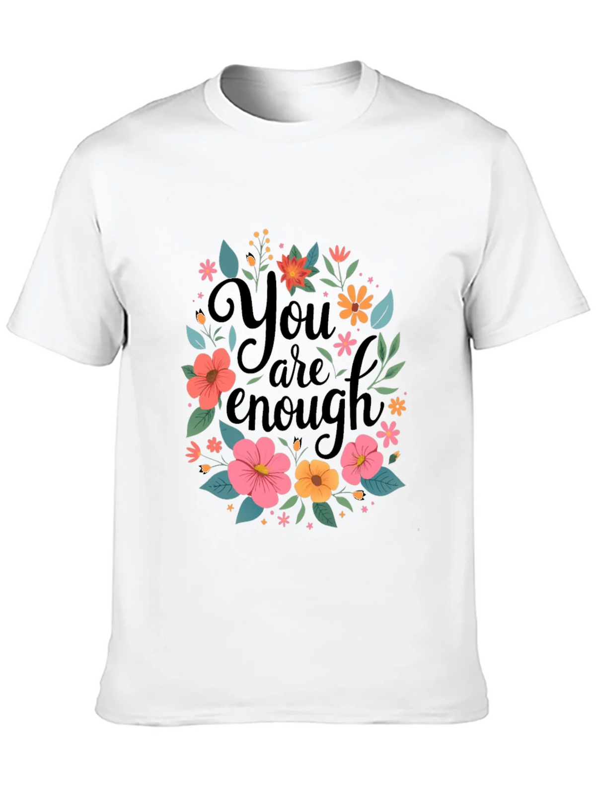 Floral You Are Enough Graphic Tee product image 9