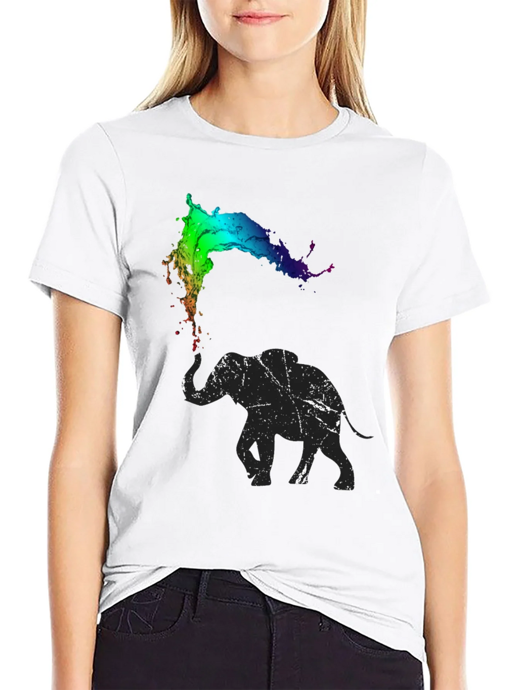 Elephant Rainbow Splash Tee product image 8