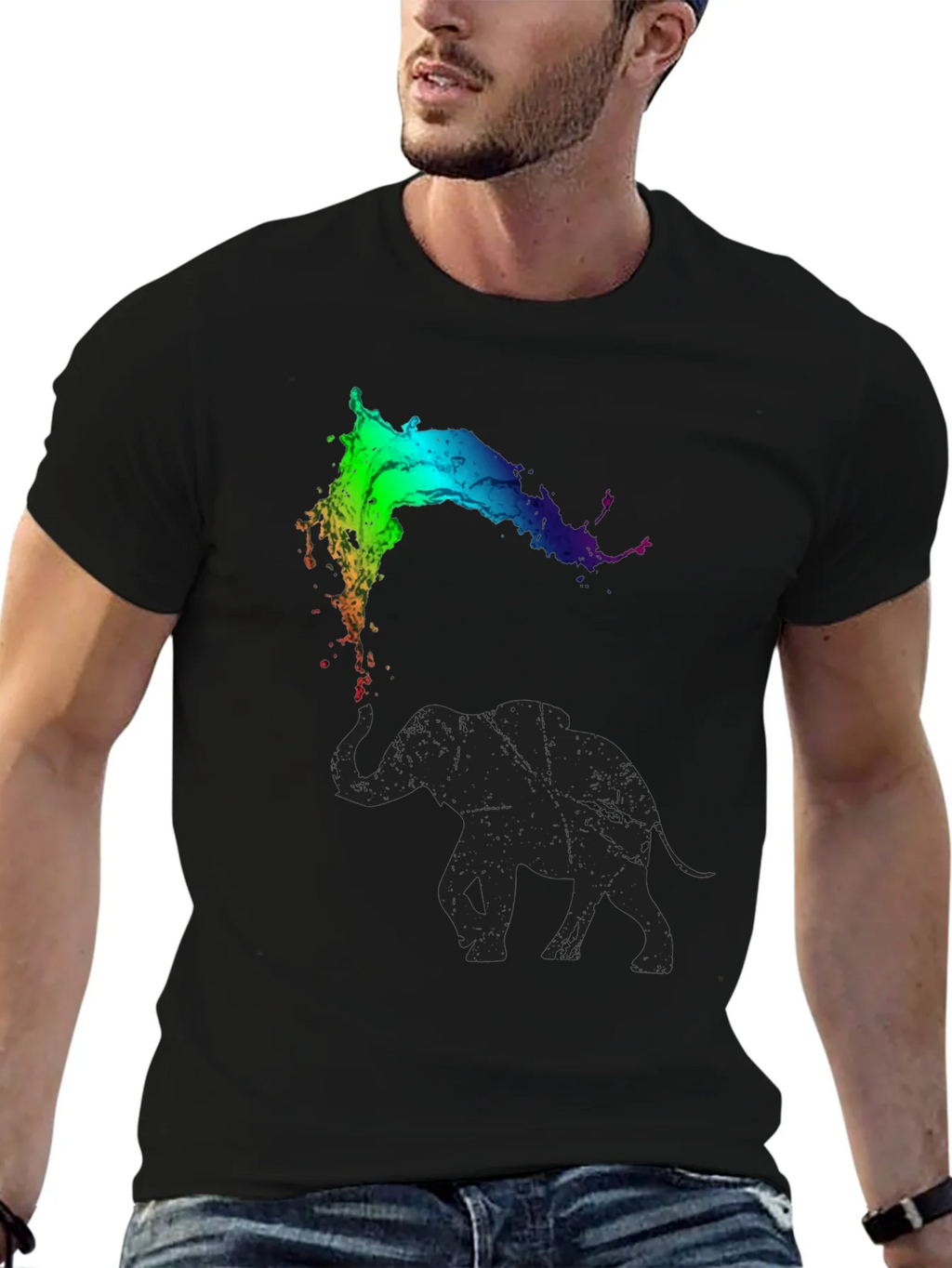 Elephant Rainbow Splash Tee product image 6
