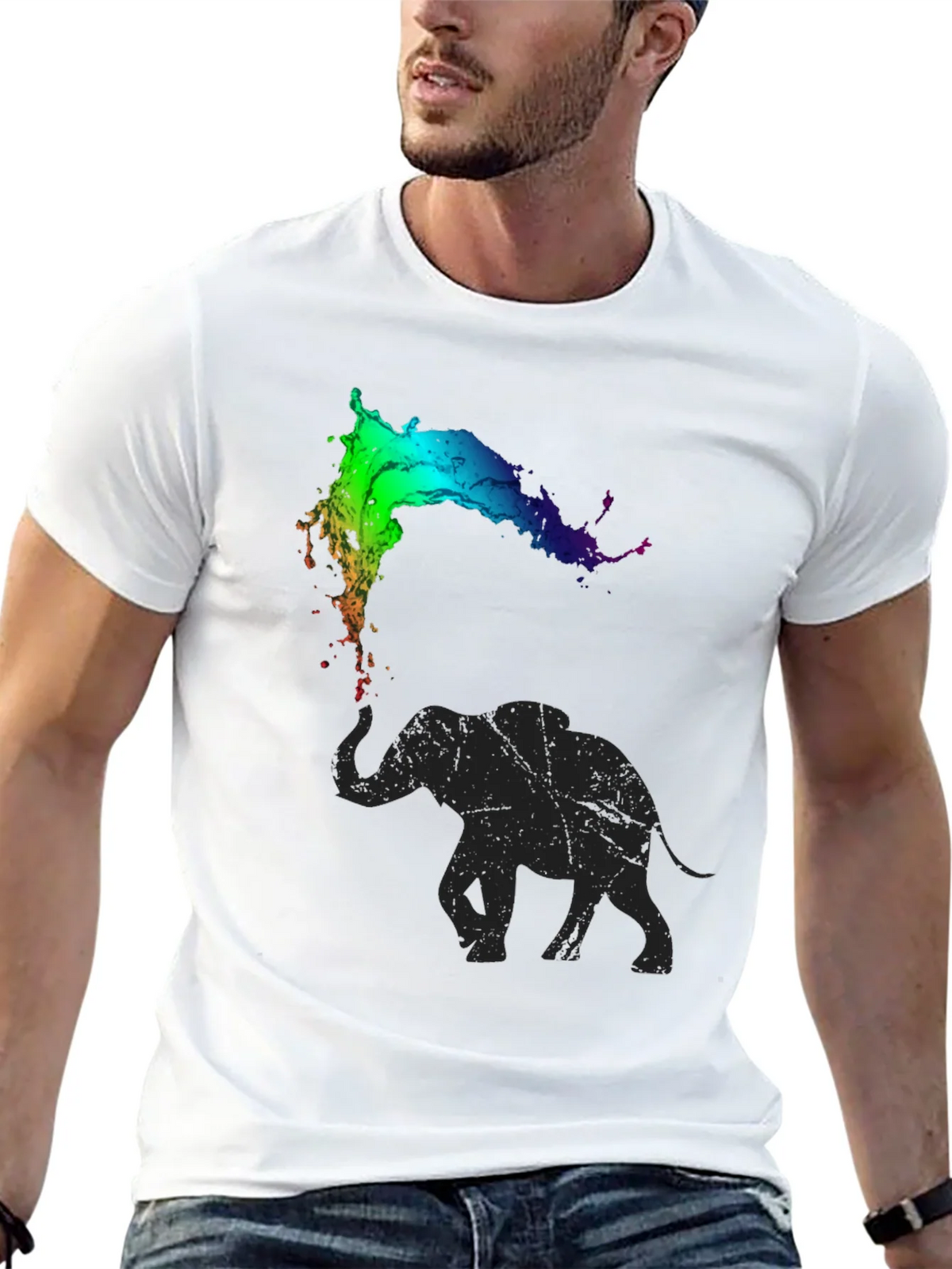 Elephant Rainbow Splash Tee product image 12