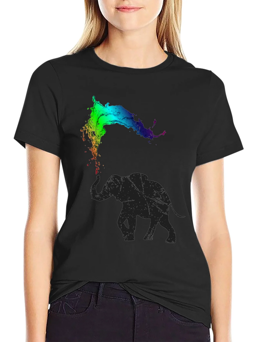 Elephant Rainbow Splash Tee product image 2