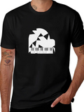 Abstract Piano Graphic T-Shirt product image 1