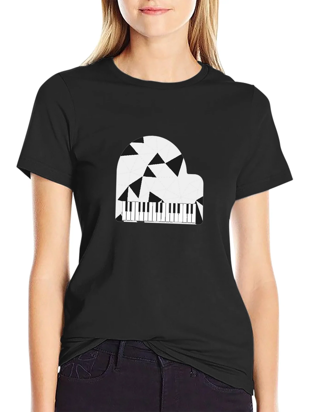 Abstract Piano Graphic T-Shirt product image 2