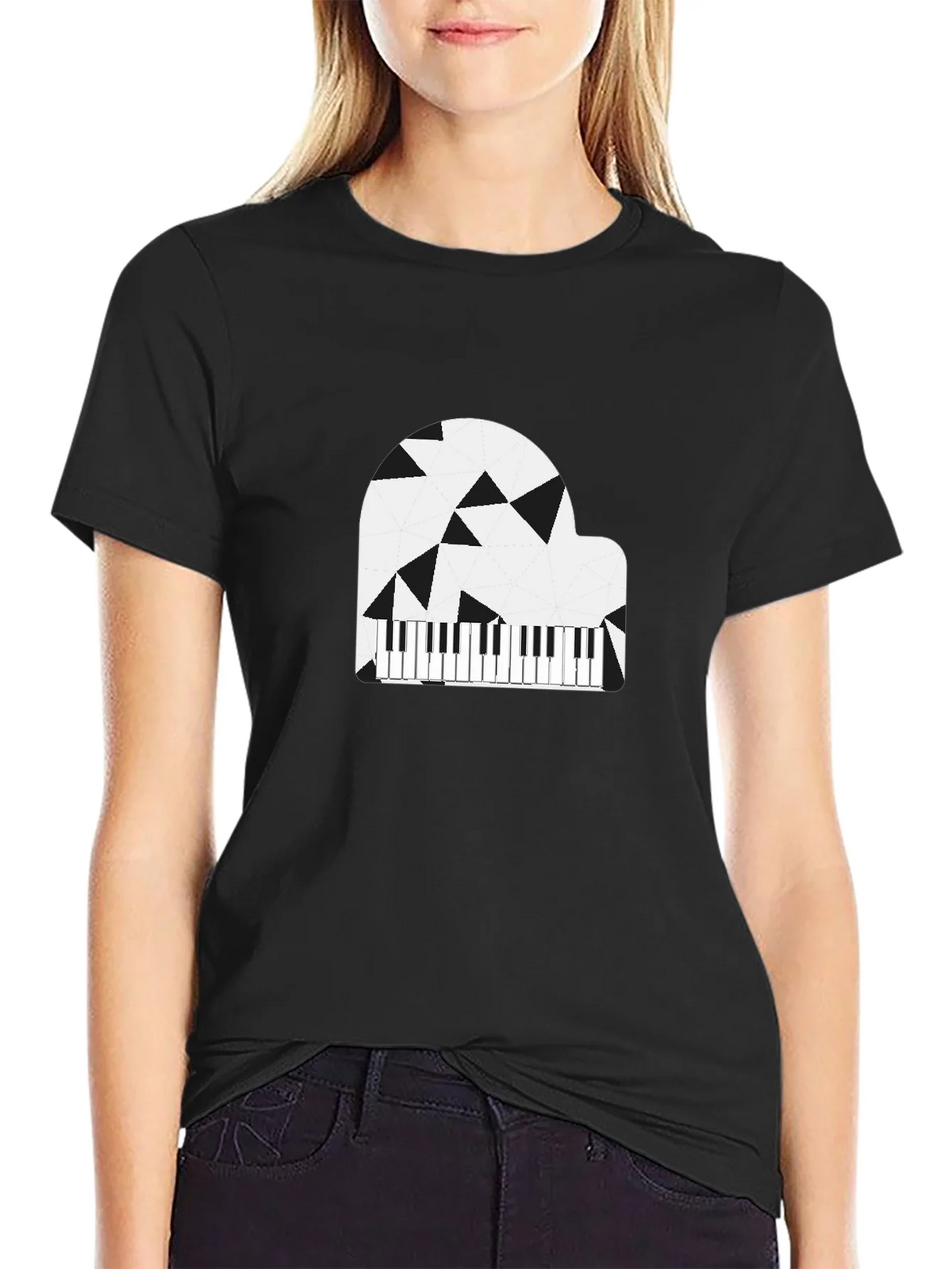 Abstract Piano Graphic T-Shirt product image 2