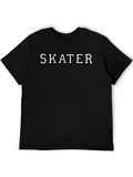 Skater Graphic T-Shirt - Black Cotton Tee product image 1