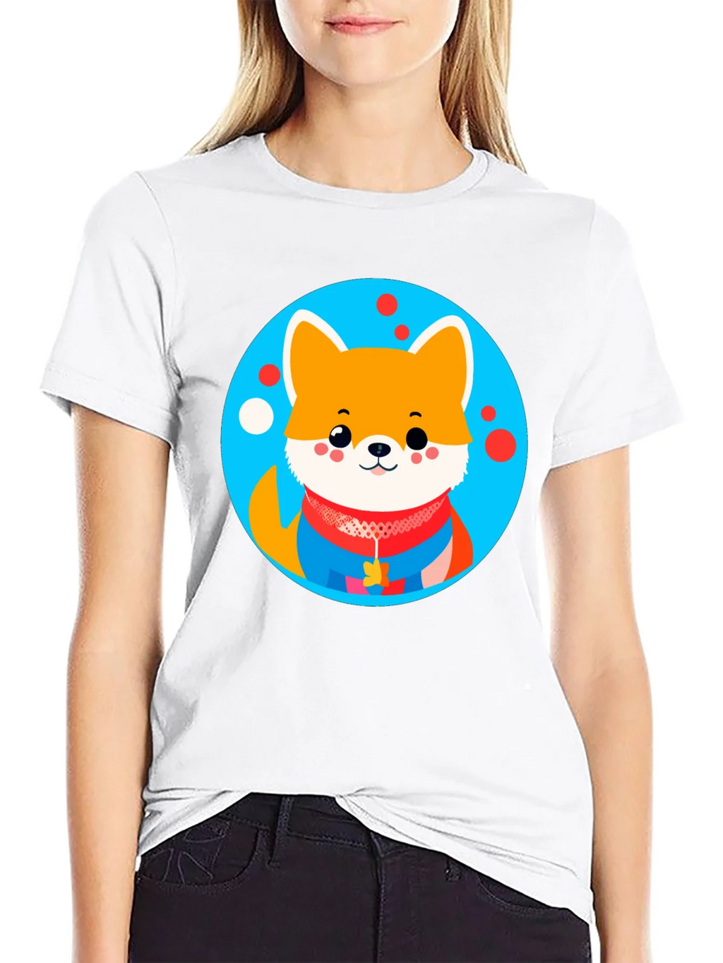 Cute Dog Graphic Tee - Black Crew Neck Unisex T-Shirt product image 8