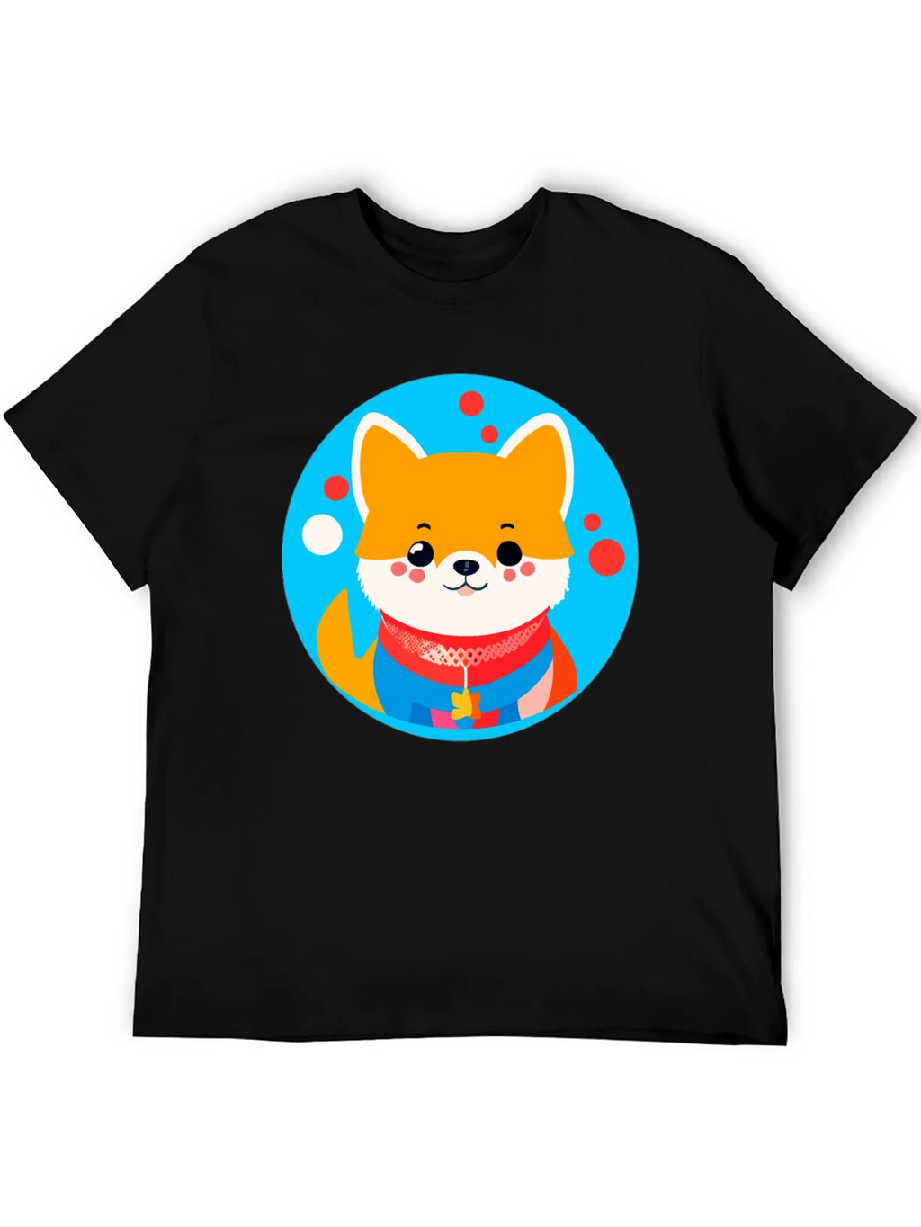 Cute Dog Graphic Tee - Black Crew Neck Unisex T-Shirt product image 5
