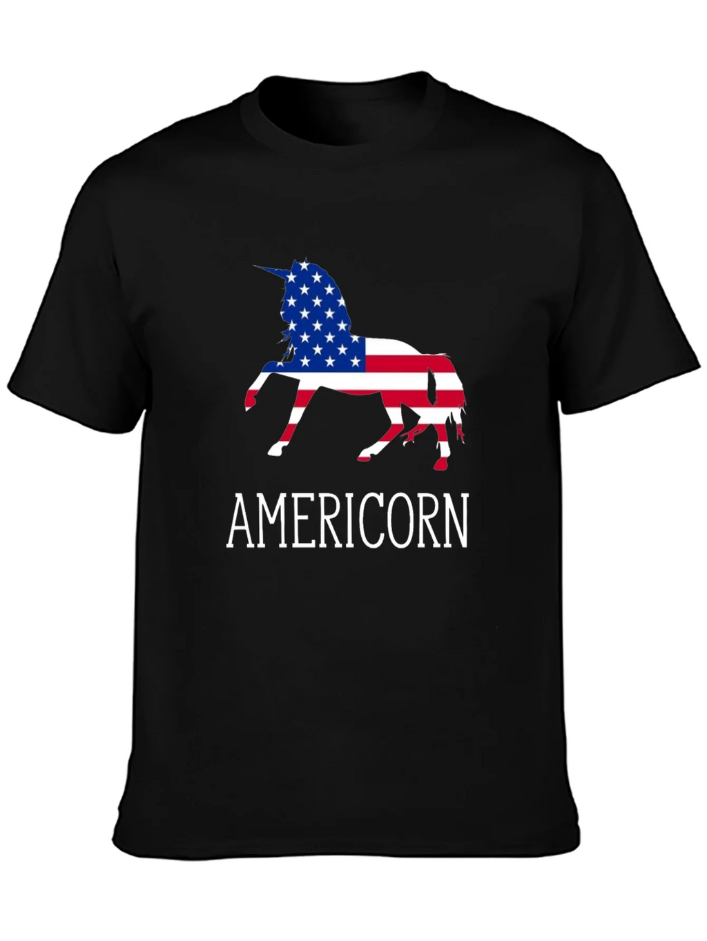 Americorn USA Flag Unicorn T-Shirt product image 3