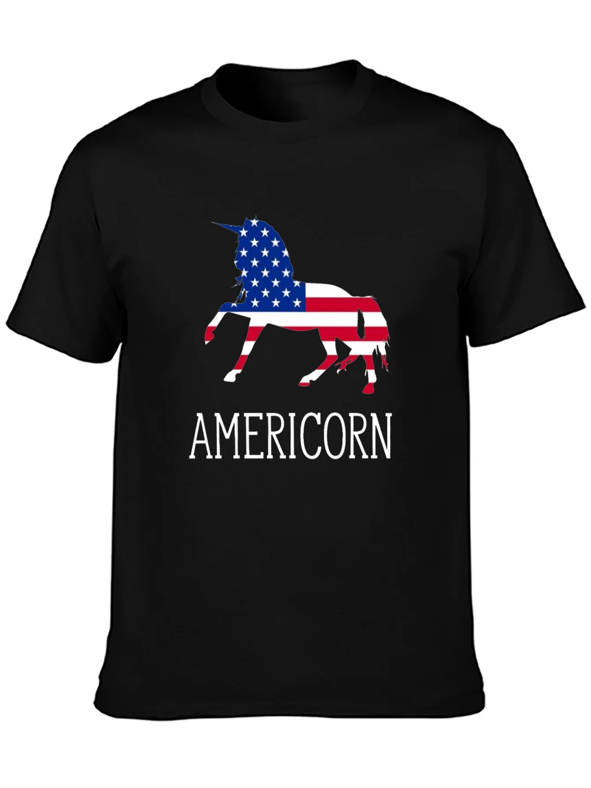 Americorn USA Flag Unicorn T-Shirt product image 3