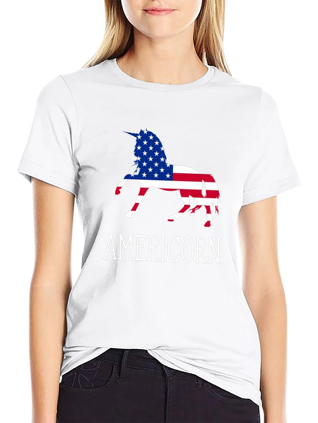 Americorn USA Flag Unicorn T-Shirt product image 8
