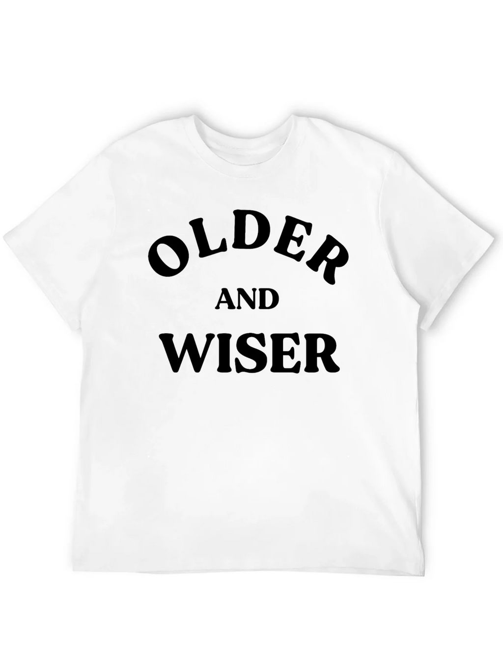 Older and Wiser Graphic Tee - Black Cotton T-Shirt product image 10
