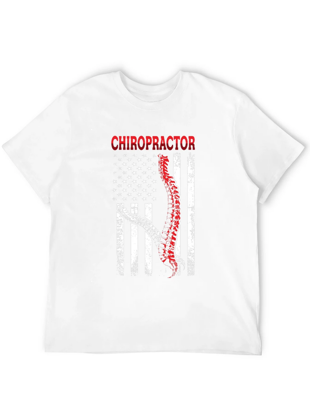 Chiropractor American Flag Graphic T-Shirt product image 11