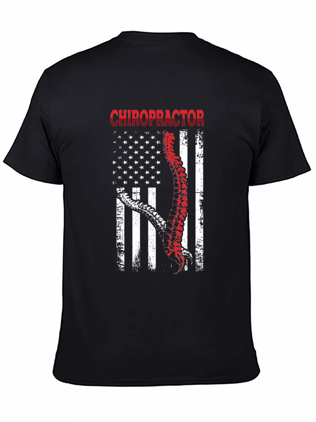 Chiropractor American Flag Graphic T-Shirt product image 4