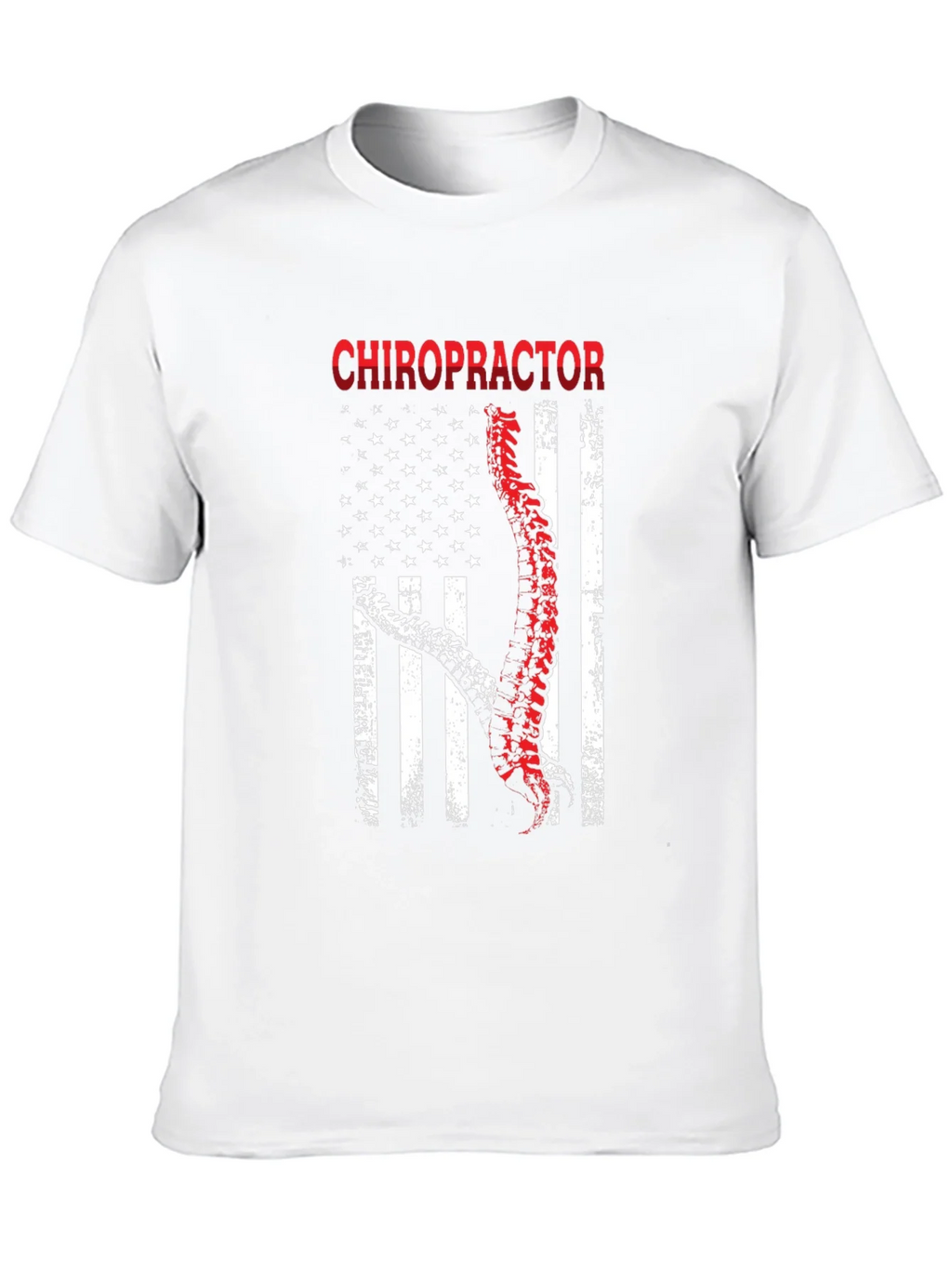 Chiropractor American Flag Graphic T-Shirt product image 9