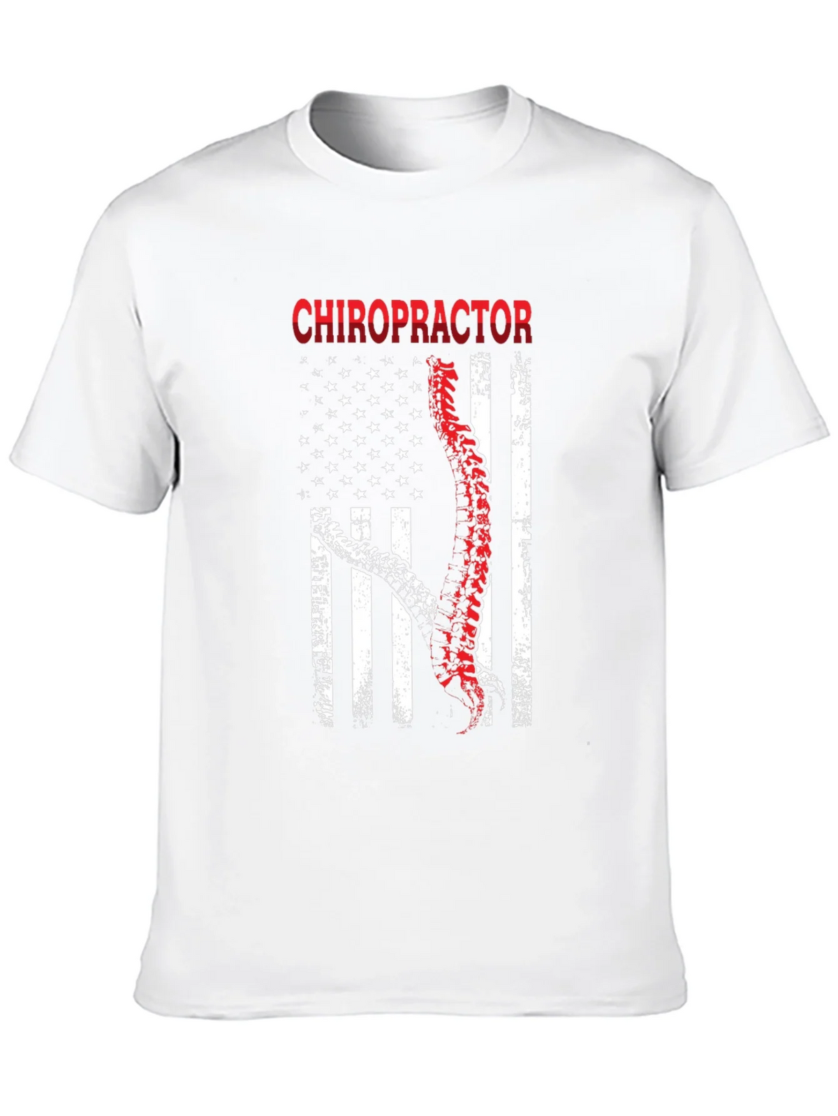 Chiropractor American Flag Graphic T-Shirt product image 9