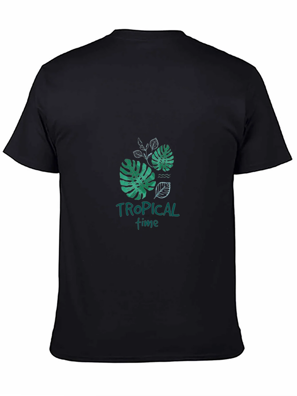 Tropical Time Black Graphic Tee product image 3