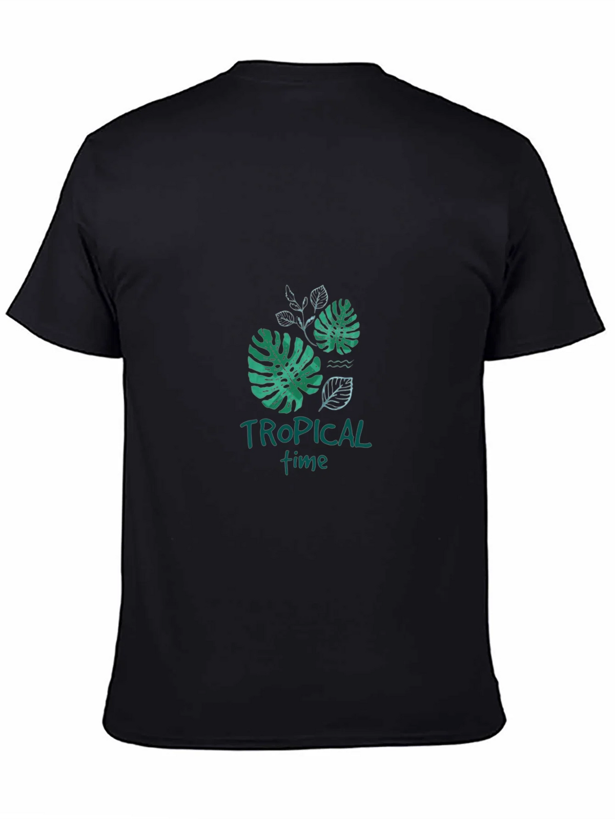 Tropical Time Black Graphic Tee product image 3
