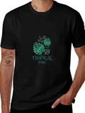 Tropical Time Black Graphic Tee product image 1